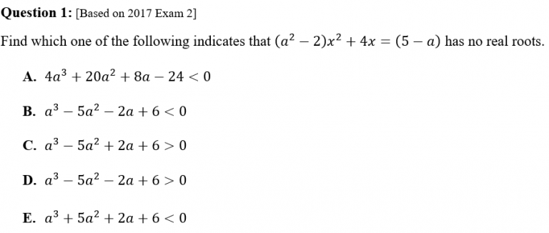 1. Multiple Choice & Short Answer – MathsMethods.com.au