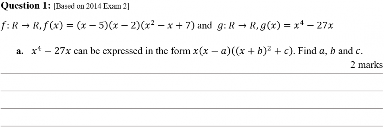 Exam-Style Questions – MathsMethods.com.au