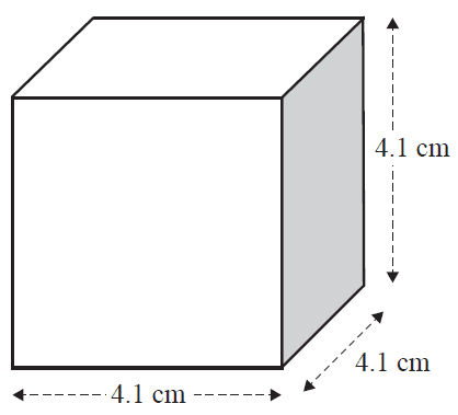 Cube-shaped box for squash ball