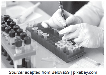 Medical samples in a laboratory