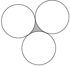 Three touching circles