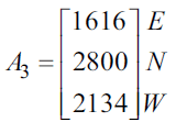 State matrix A3